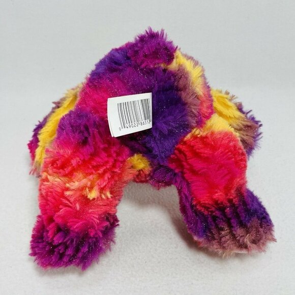 Kellytoy Colorful LGBT Rainbow Bear Plush 10” Sitter Pink Bow Heart Love Smile - Picture 7 of 10